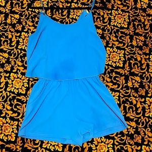 Super cute denim blue romper